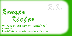 renato kiefer business card